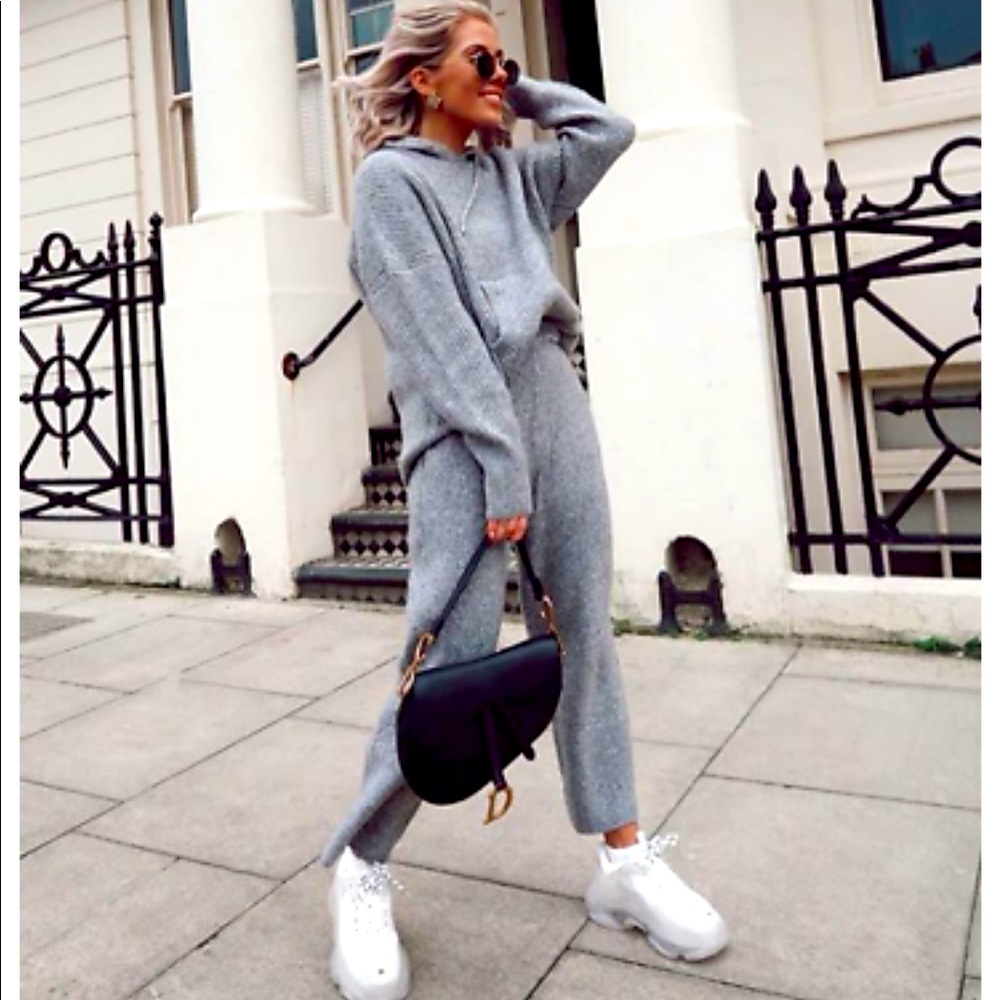 Zara size S knit sweater jogger set